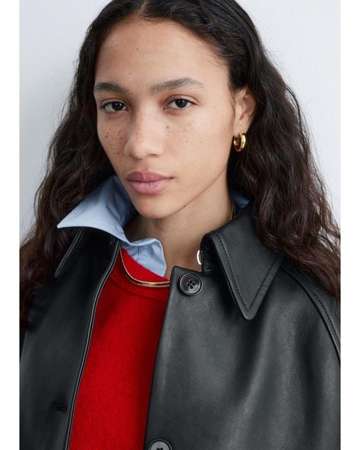 & Other Stories Black Snakechain Necklace