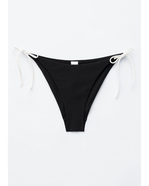 & Other Stories Brown Tie-Side Bikini Briefs