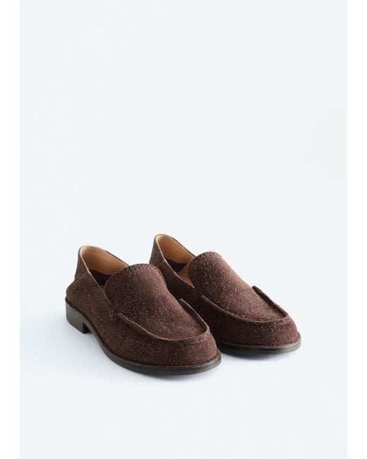 & Other Stories Brown Soft Heel Loafers