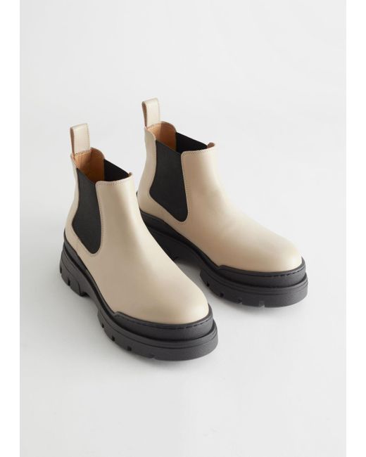 & other stories beige boots