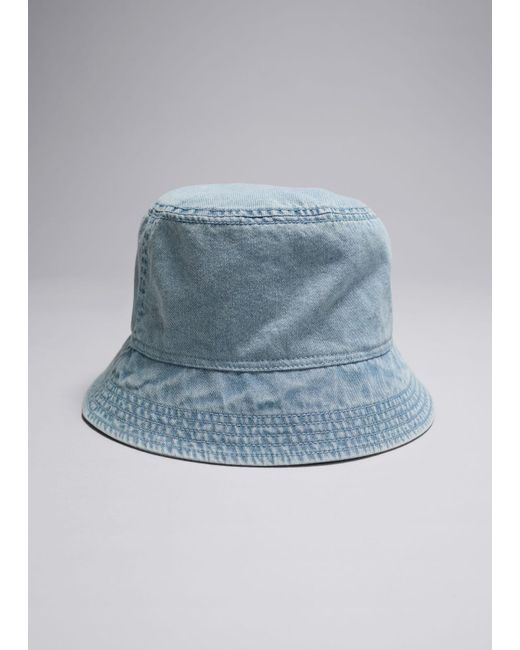 & Other Stories Blue Denim Bucket Hat