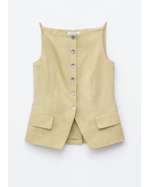 & Other Stories Natural Tailored Vest Top