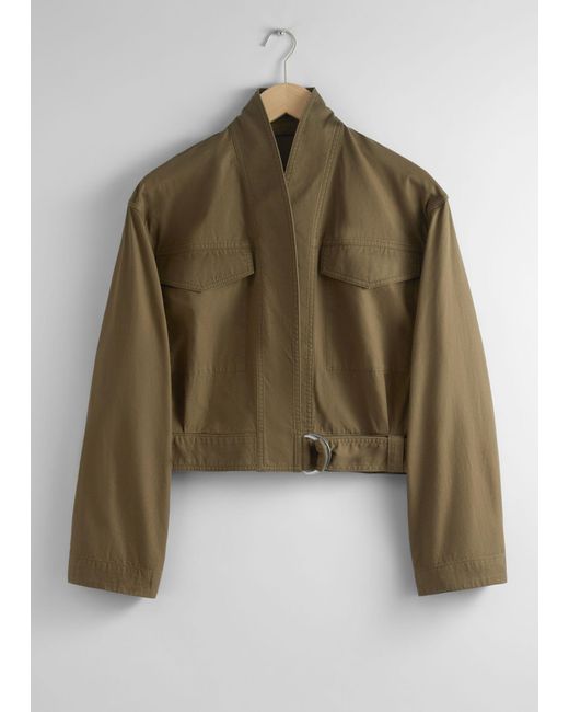 & Other Stories Brown Shawl-collar Jacket