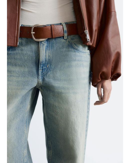 & Other Stories White Straight-Leg Jeans