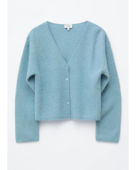 & Other Stories Blue Alpaca-Blend Cardigan
