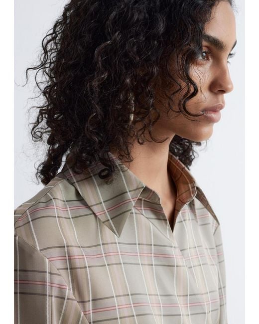 & Other Stories White Wrap Shirt Mini Dress