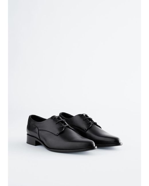 & Other Stories White Leather Derby Shoes