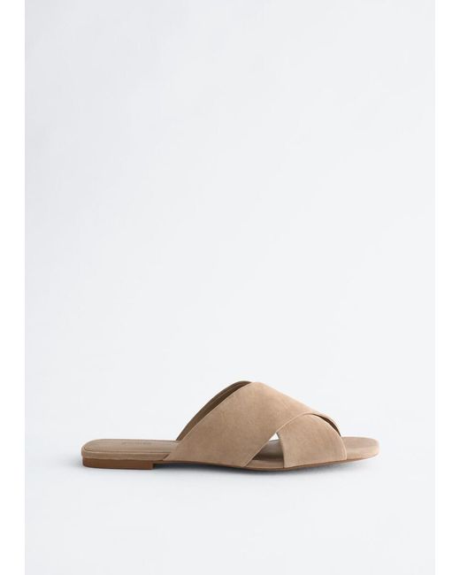 & Other Stories Natural Crossover Sandals