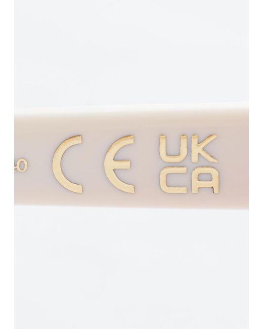 & Other Stories Pink Oval Cat-Eye Sunglasses
