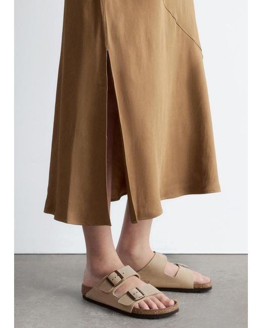& Other Stories White Birkenstock Arizona Sandals