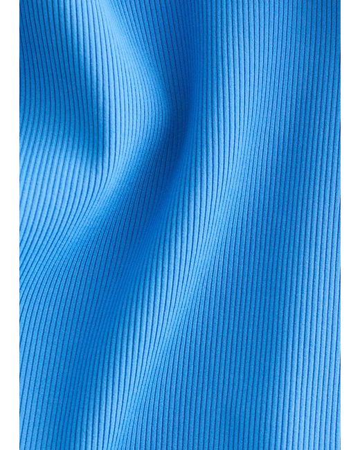 & Other Stories Blue Square-Neck Swimsuit