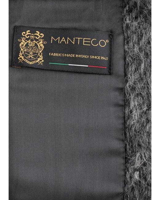 & Other Stories Gray Brushed Wool-Blend Coat