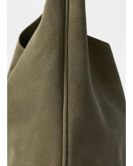Grand Sac Cabas En Daim & Other Stories en coloris Green