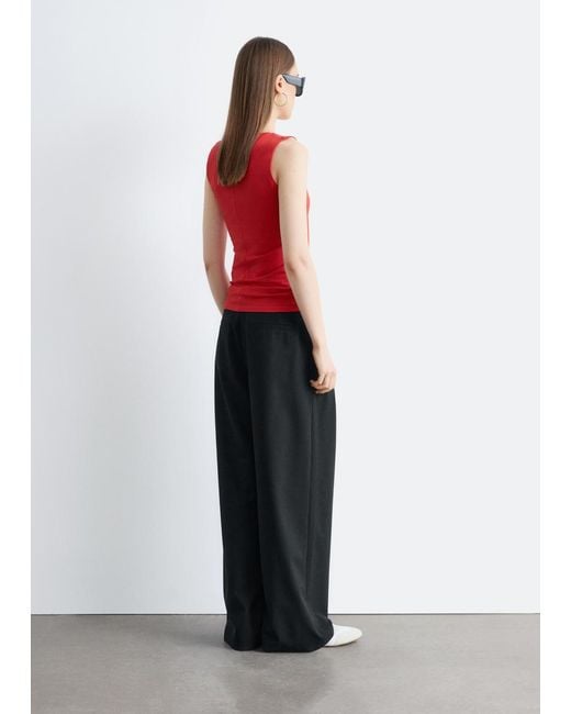 & Other Stories White Square-Neck Tank Top