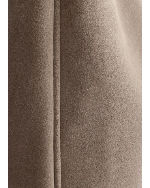 & Other Stories Brown Large Suede Tote Bag