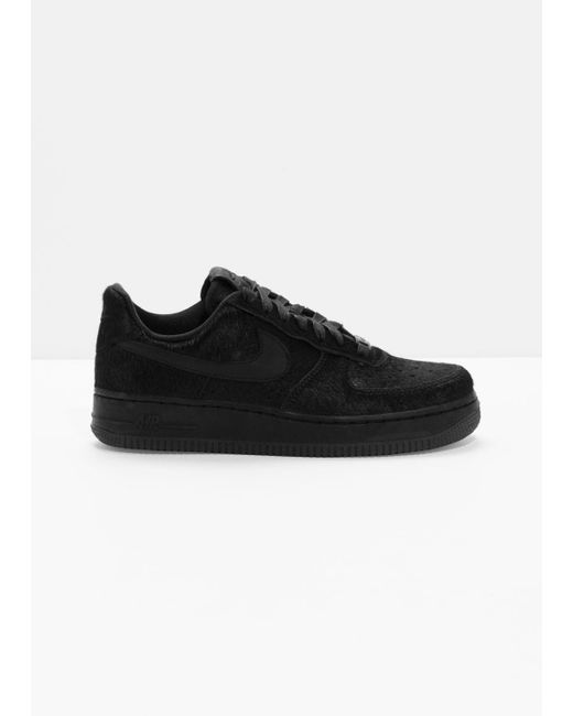 & Other Stories Black Nike Air Force 1 Faux Fur