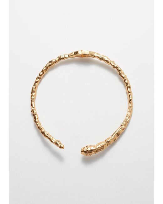 & Other Stories White Sculpted Choker Necklace