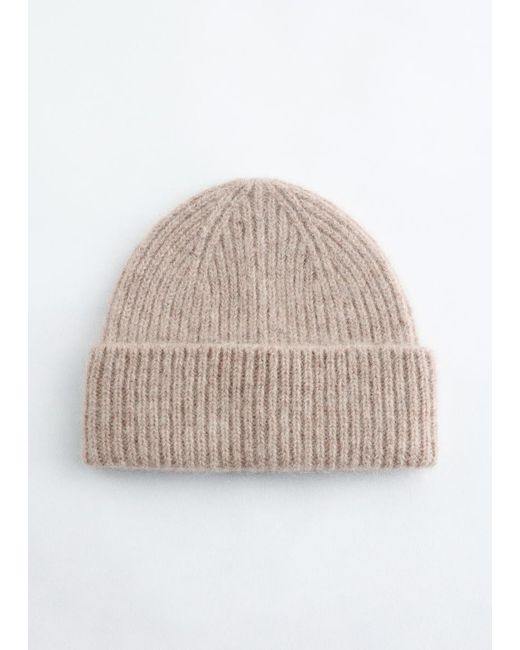 & Other Stories Natural Wool Blend Beanie