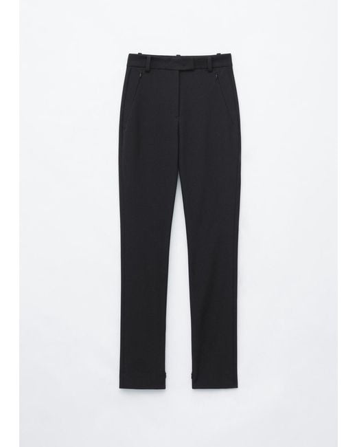 & Other Stories Blue Zip Pocket Tailored Trousers