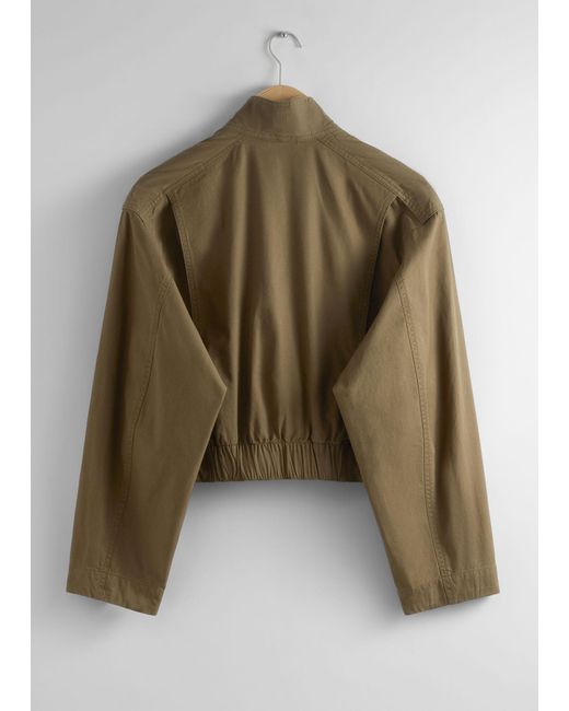 & Other Stories Brown Shawl-collar Jacket