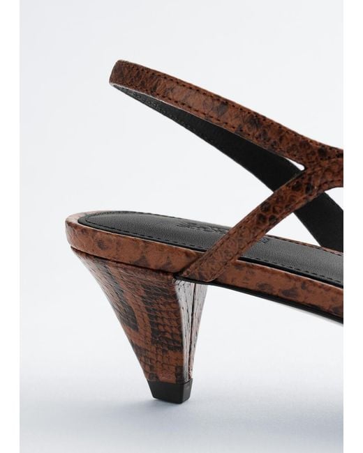 & Other Stories White Strappy Leather Sandals