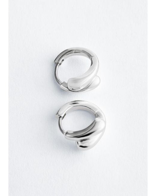 & Other Stories Multicolor Hoop And Drop Earring Set