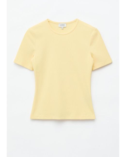 & Other Stories Blue Ribbed T-Shirt