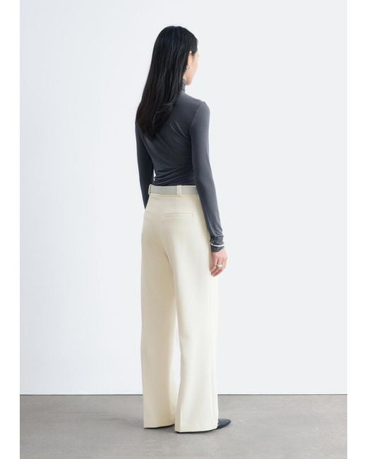 & Other Stories White Straight Press-Crease Trousers
