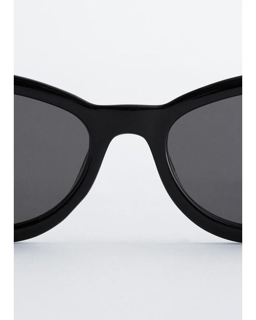 & Other Stories Black Narrow Rectangle Sunglasses