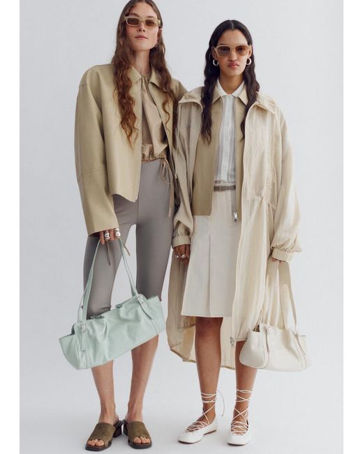 & Other Stories Natural Relaxed Leather Jacket