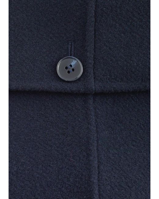 & Other Stories Blue Tapered Wool Jacket
