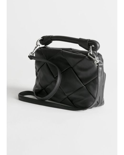 & other stories braided leather crossbody