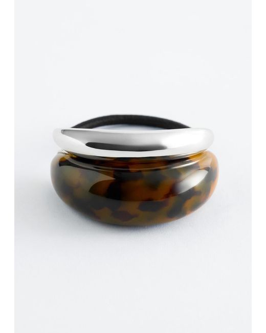 & Other Stories Blue Double Arch Hair Tie