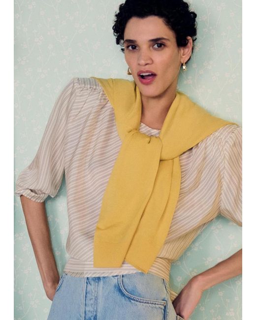& Other Stories Blue Oversized Merino Wool Jumper
