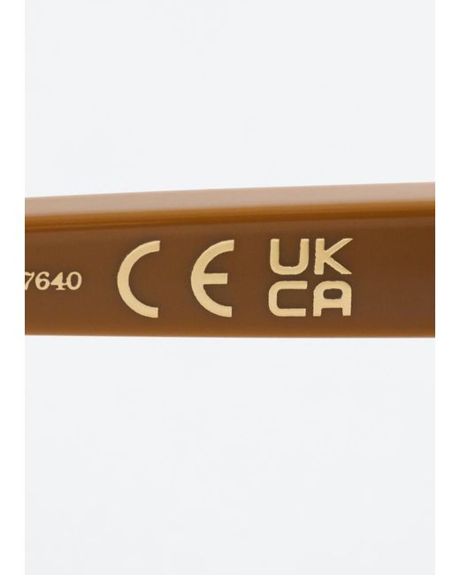 & Other Stories Brown Oval Cat-Eye Sunglasses
