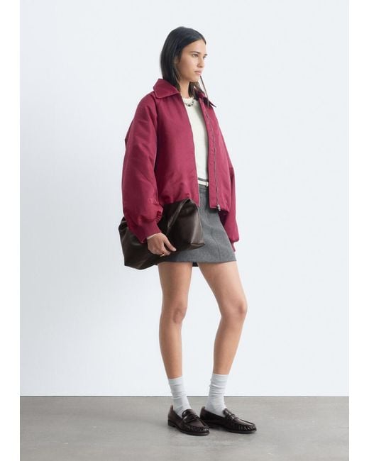 & Other Stories Collared Bomber Jacket