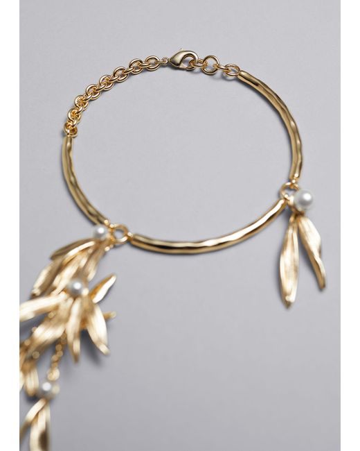 & Other Stories Metallic Embellished Bracelet