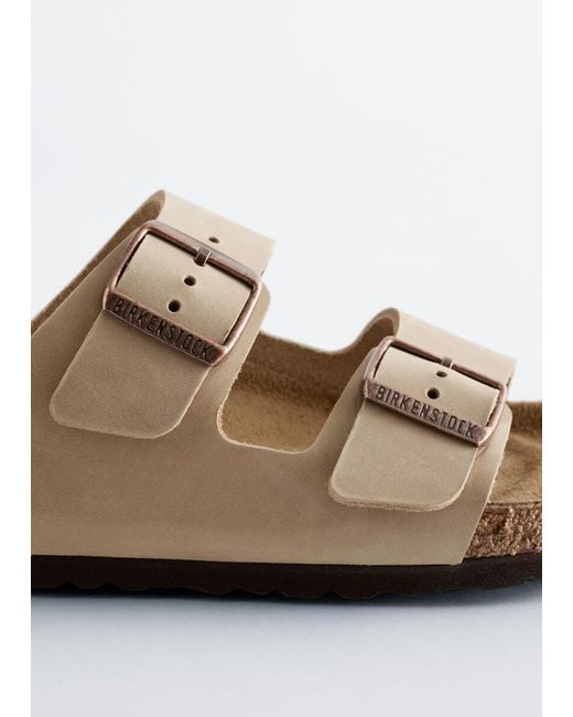 & Other Stories White Birkenstock Arizona Sandals