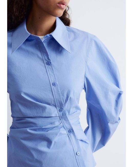 Chemise Asymétrique En Coton & Other Stories en coloris Blue