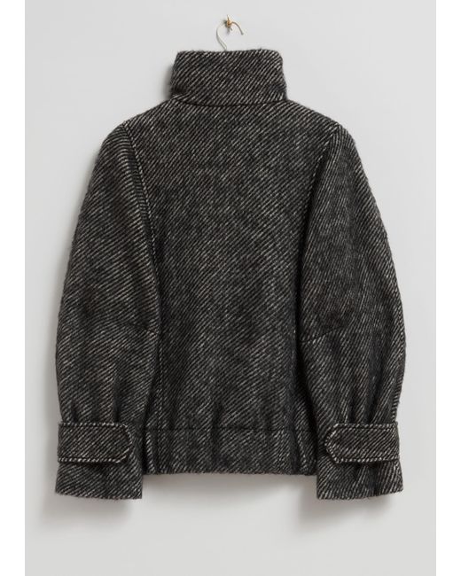 & Other Stories Gray Wool Jacket