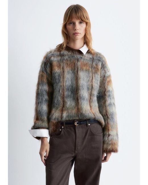 & Other Stories Red Mohair-Blend Jumper