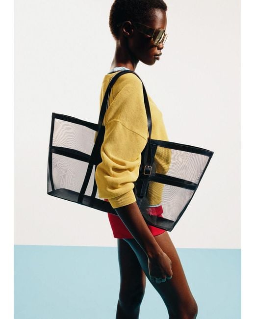 & Other Stories Yellow V-Neck Cotton Jumper