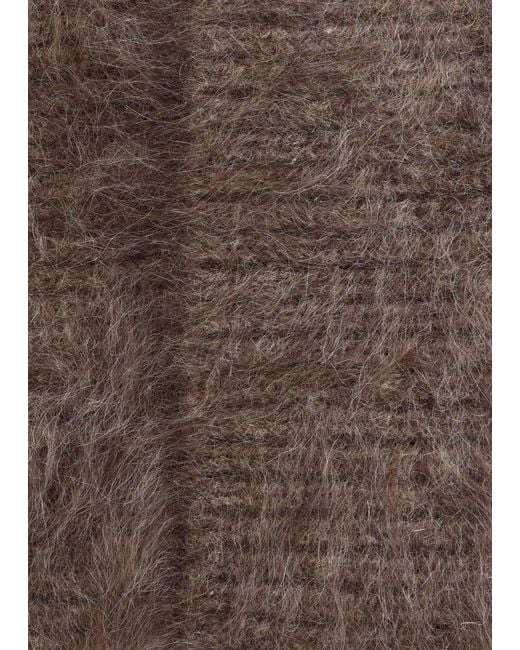 & Other Stories Brown Brushed Cashmere Beanie
