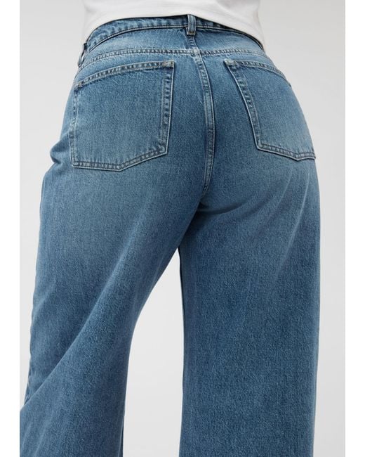 & Other Stories Blue Wide Long Jeans