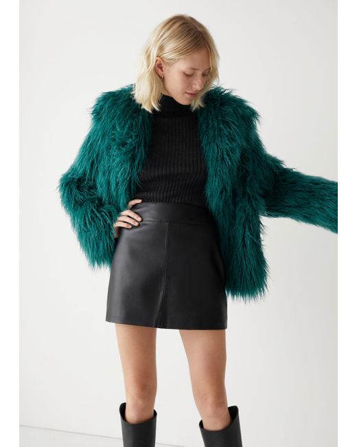 & other stories black mini skirt