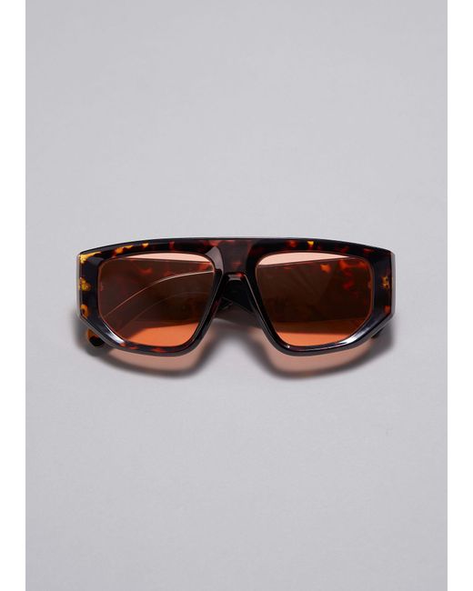 & Other Stories Gray D-frame Sunglasses