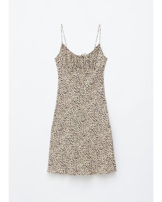 & Other Stories White Drawstring Mini Dress