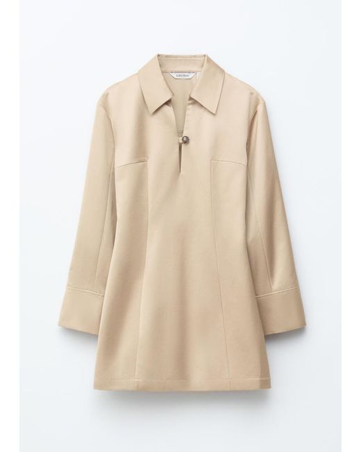 & Other Stories Natural Blazer Mini Dress