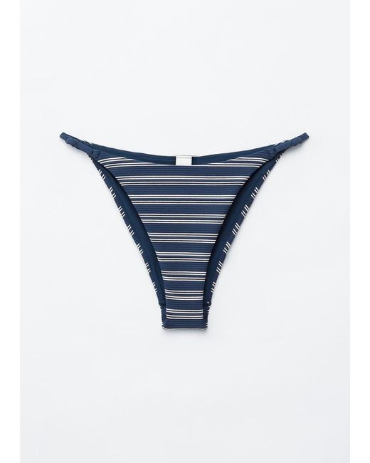 & Other Stories Blue Side-Detail Bikini Briefs