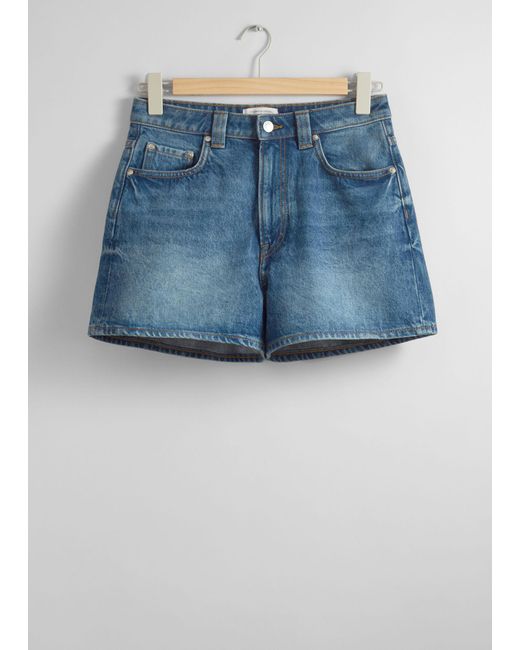 & Other Stories White 5-Pocket-Jeansshorts